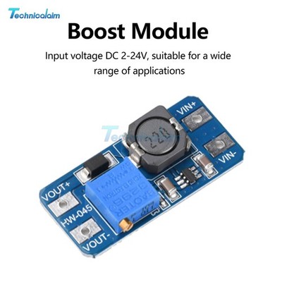 5Pcs MT3608 Booster DC-DC 2V-24V 2A Step Up Power Supply Module