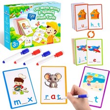 Kids Words Writing  Spelling Flash Cards 120 Pieces