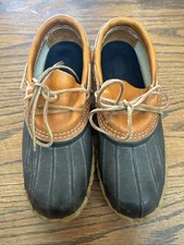 Woman s L.L.Bean Low Top Lace Up Bean Boot Size 8 LM Maine Hiking Hunting Rubber