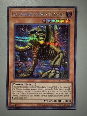 YUGIOH GREAT MAMMOTH OF THE NETHERWORLD ASIA ENGLISH CR11-AES25 SECRET (1ST RUN)