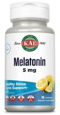 Kal Melatonin 5 mg 30 Lozenge Lemon