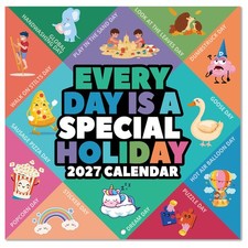 2027 Calendar - 2027 Wall Calendar, Every Day's a Holiday 2027 Calendar