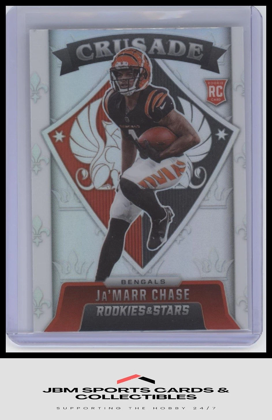 JaMarr Chase Panini Rookies & Stars Crusade #CR26 Black 1/1