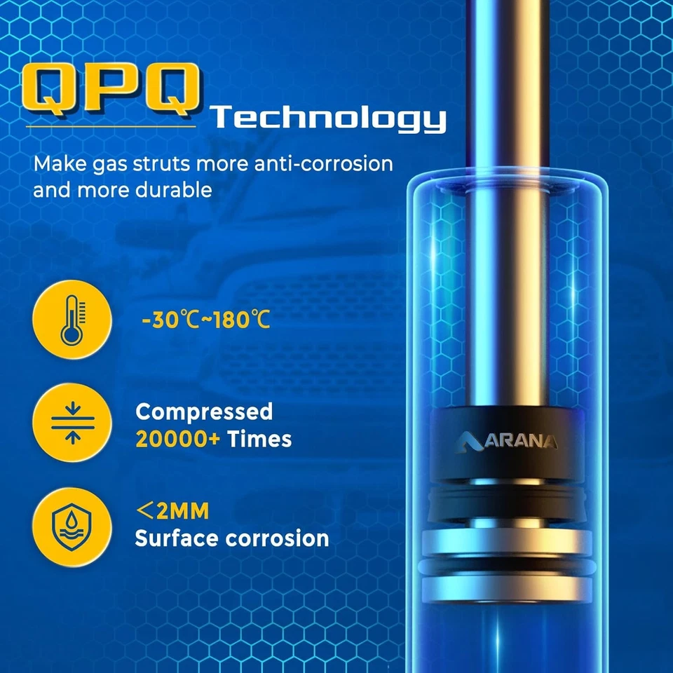 Puntales de puerta levadiza trasera ARANA para Toyota Sienna 2004-2010, 4590 amortiguadores de maletero Foto 4 de 4