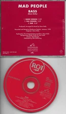 MADD PEOPLE Bass 3TRX w/ RARE RADIO & DUB TRX PROMO DJ CD single 1993 Mad MINT