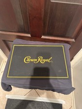 Crown Royal Rubber Bar Mat with Yellow Logo