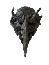 Tree Goblin Troll Mask Long Nose Halloween Monster Scary Horror Costume vtg 2003