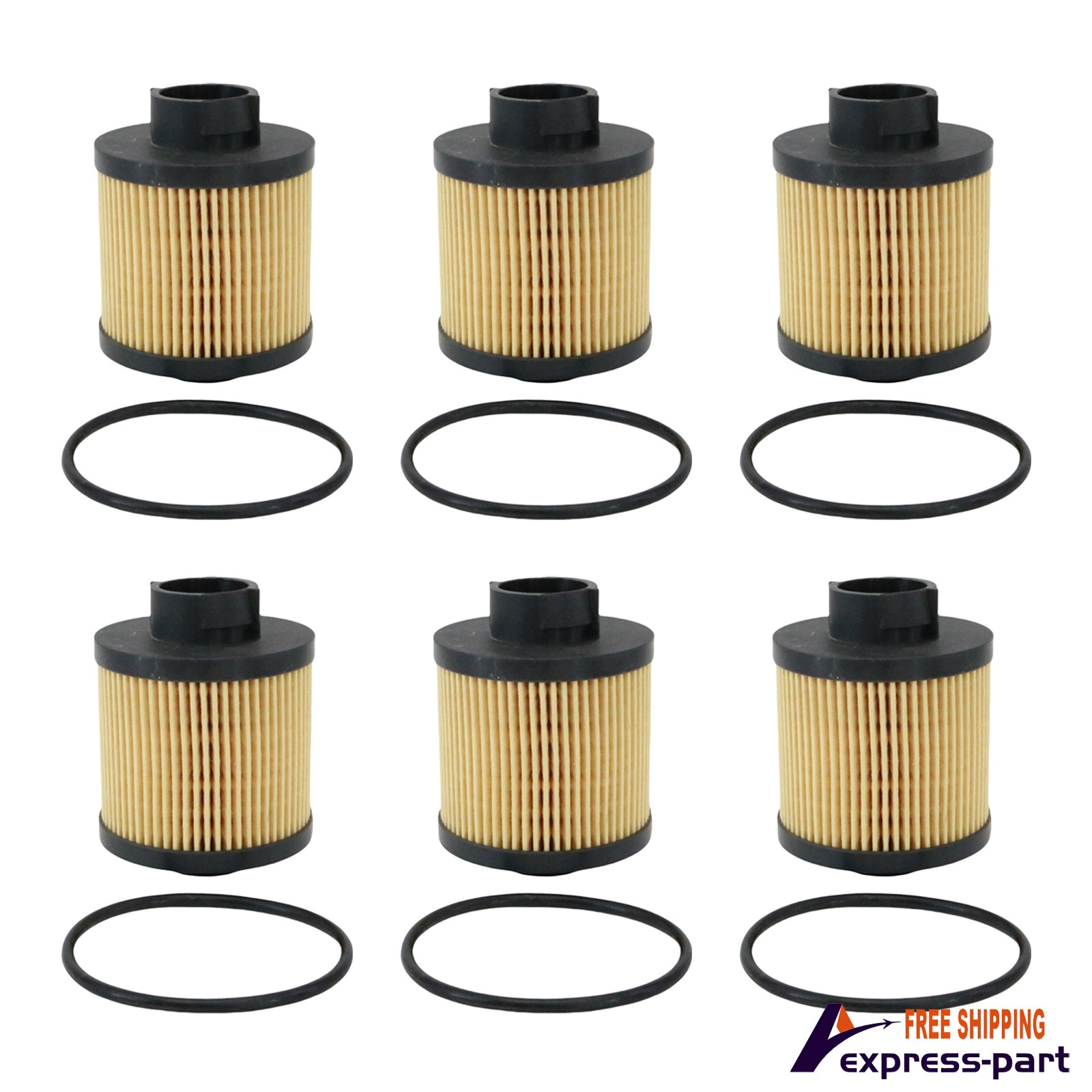 6Sets For Lamborghini Gallardo Spyder Coupe Superleggera SE Base Nera Oil Filter