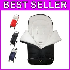 Temperature Adjustable Stroller Footmuff, Black Bunting Bag