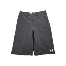 Boys Under Armour Shorts Asphalt Heather Size 18 30x11 New