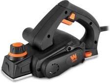 3.8-Amp Electric Hand Planer 9 Depth Stops, Dust Bag - for Woodworking