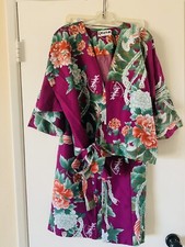 Japanese Style Purple Kimono Style Skirt Jacket Set Size Small