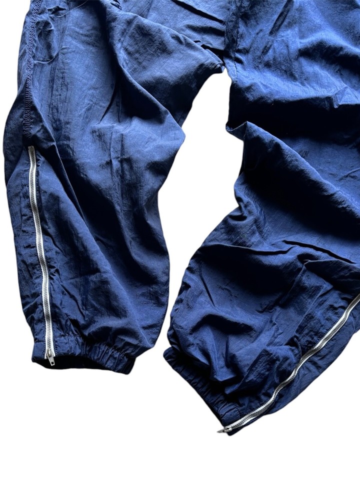 Vintage 90s Nike Fleece Lined Track Pants Size XL Navy Blue eBay