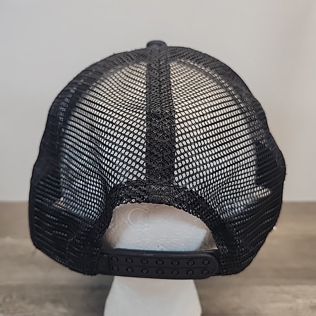 Black Nike Patch Trucker Hat Adjustable - image 3