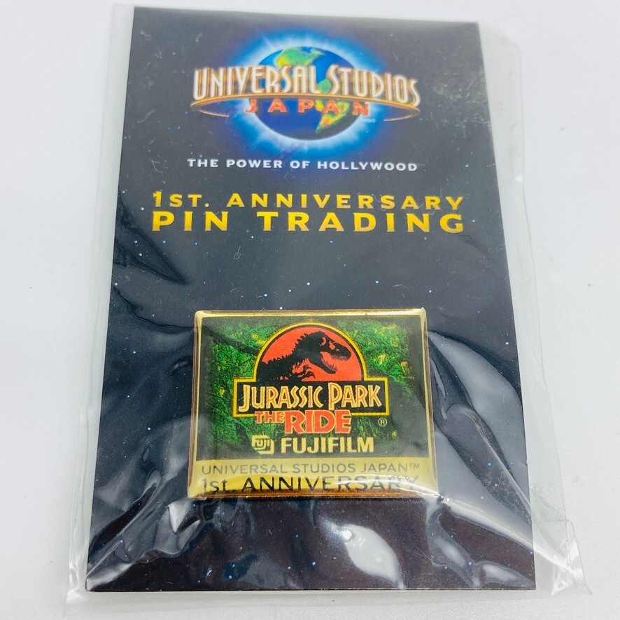 ＵＳＪ　1st anniversary PINTRADING Jurassic Park Trading Hollywood USJ 1st Anniversary Pin