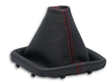 SCHALTMANSCHETTE FUR KIA CEE'D II 2012-2018 SCHALTSACK NATURLEDER NAHT ROT