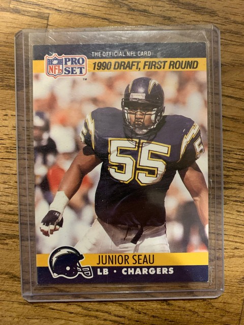 1990 Pro Set 673 Junior Seau Los Angeles Chargers Rookie Football Card EBay