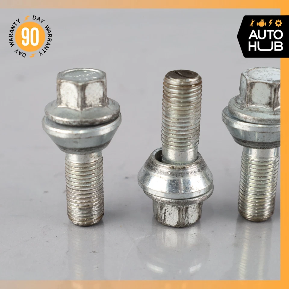 2005 Mercedes W215 CL55 AMG Wheel Rim Lug Nut Bolt Set of 5 OEM - Image 3 of 4