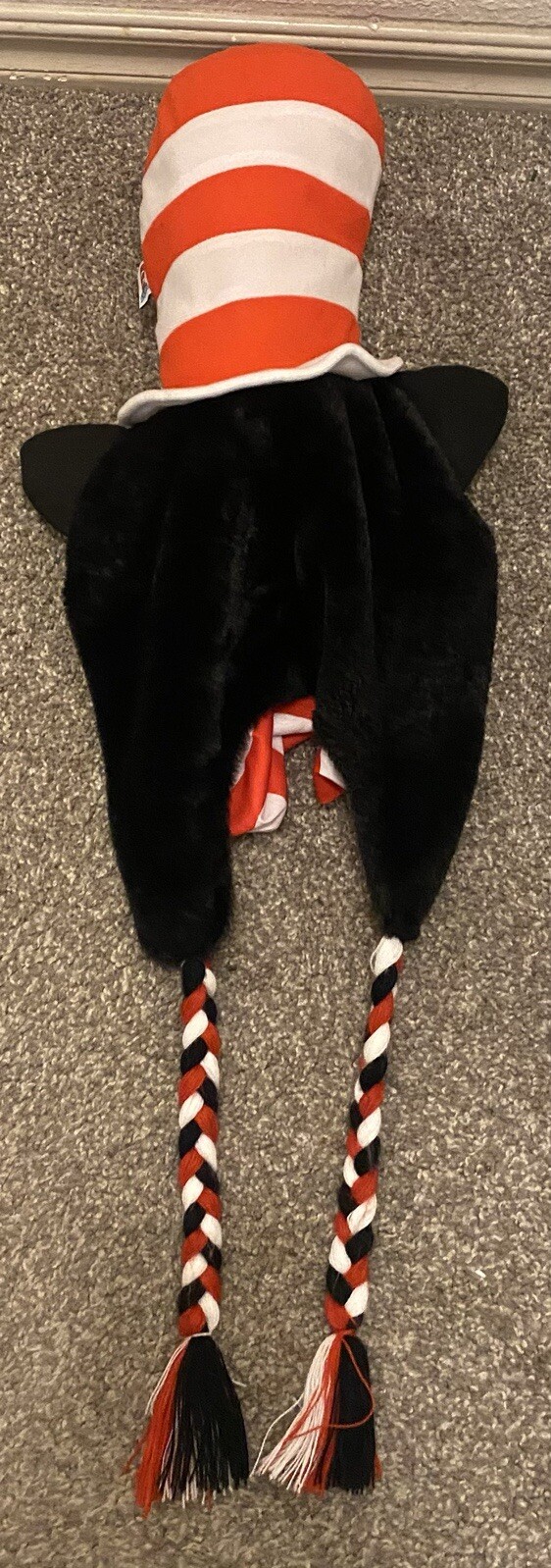 PONY Dr Seuss il gatto nel cappello cappello cappello berretto peluche coda di cavallo trecce 2017