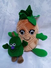 Lot de 2 peluches doudou fruits ANANAS & AVOCAT Occasion