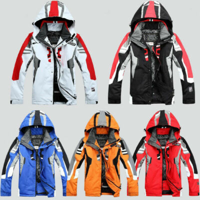 Herren Winter Skianzüge Jacke Wasserdicht Mantel Snowboard Schneeanzüg S-2XL