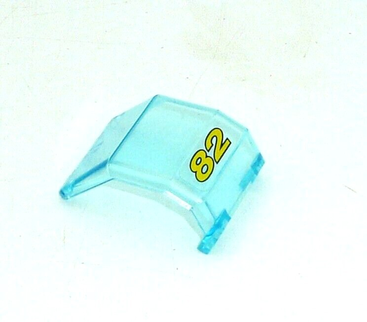 LEGO part 2483 TRANS LIGHT BLUE 4x4x4 1/3 Windscreen Helicopter