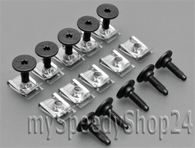 Torx Schrauben T-30 mit Blechmutter M6 FÜR FIAT LANCIA CITROEN ALFA ROMEO 
