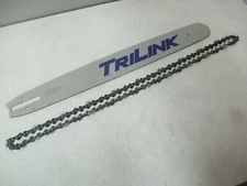 TriLink 20" Chainsaw Guide Bar & 81 DL Chisel Chain-.325", .063"-New Takeoff