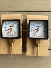 Weiss Instruments 2 wskaźniki 2CRY1 170ft H2O 260 F 2CYP8 1400 kPa 320 F 200 PSI