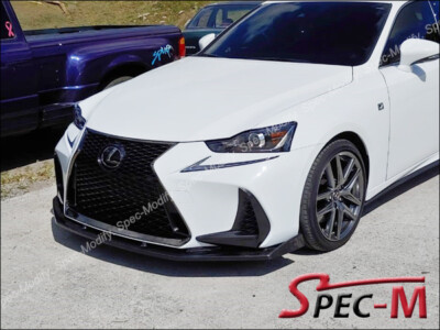 DP CF Front Bumper Lip Carbon Fiber for 2017+ Lexus IS200 IS350 IS300h F-Sport