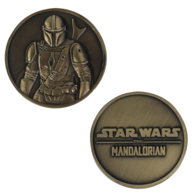 Star Wars Die Mandalorianer Münze Bounty Hunter Boba fett Baby Yoda Münze