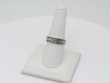 Native American Navajo Handmade Sterling Silver Ring Size 8-3/4