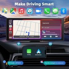 Universal Portable Carplay Car Screen, Wireless Carplay Screen Wireless Stereo