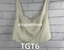 Wild Fable Rhinestone Corset Satin Tank Top Women's Small Size, Off-White