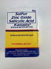 SOAP Sulfur Zinc Oxide Salicylic Acid Anti Fungal Anti Bacterial Soap