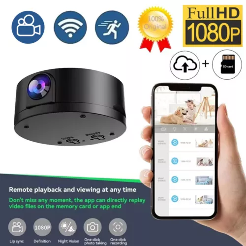2025 Mini WiFi Camera HD 1080P IP Motion Detection Camcorder Home Security Cam