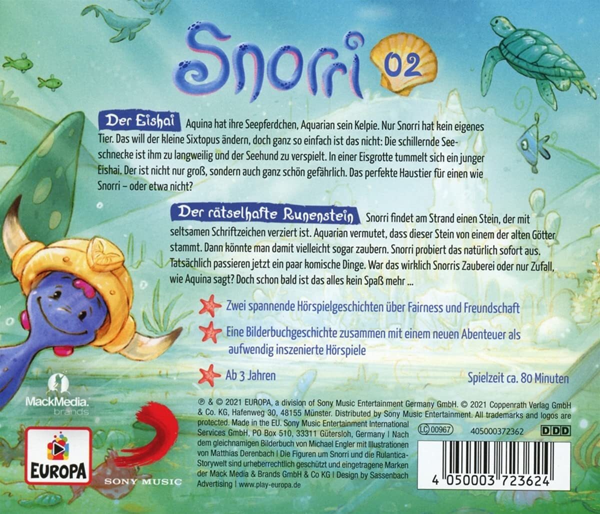 Thumbnail - Michael Engler Cd Hörspiel: Snorri (cd 2): Der Eishai & Der Rät (cd)