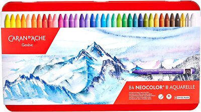 Caran d'Ache Neocolor II Water Soluble Wax Pastels Artist Crayons