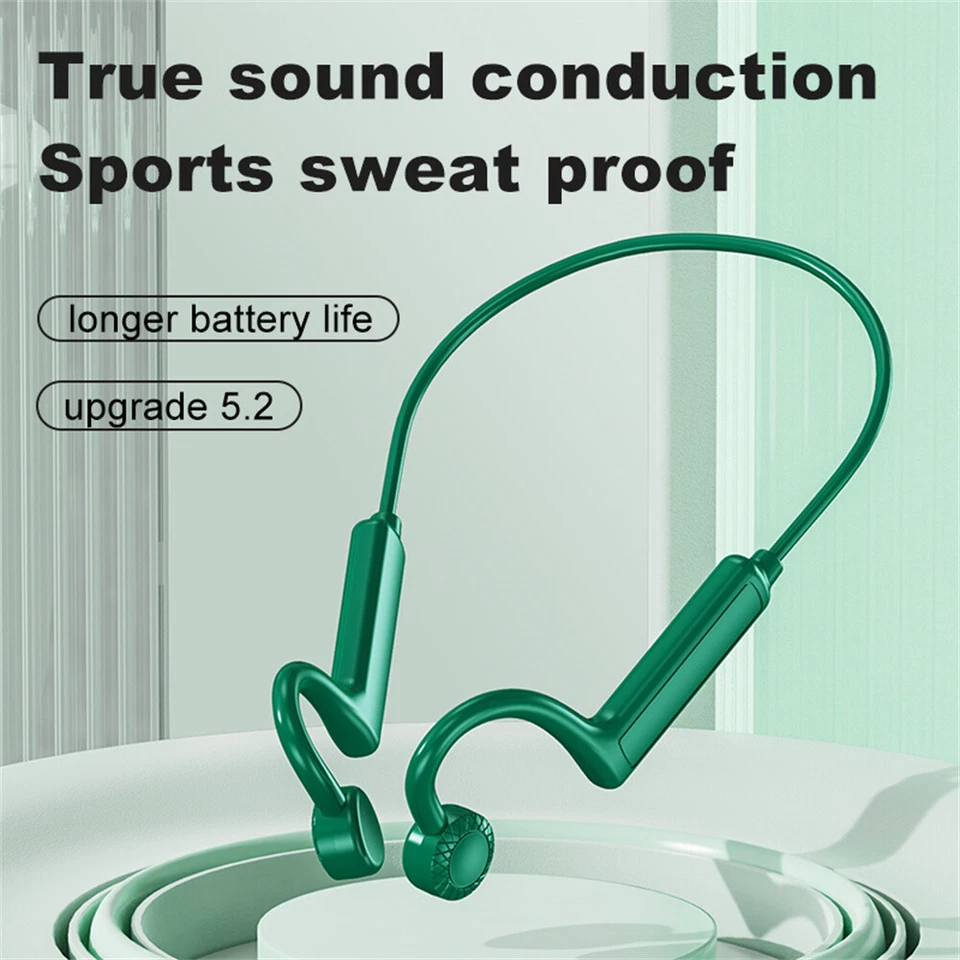 Bone Conduction Headphones Bluetooth Wireless Earbuds for Sports Running Workout - Image 2 of 4