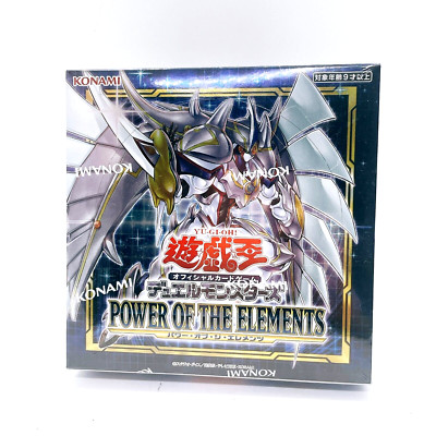 遊戯王 POWER OF THE ELEMENTS 4box Yu-Gi-Oh OCG Power of the Elements Booster Box Factory Sealed