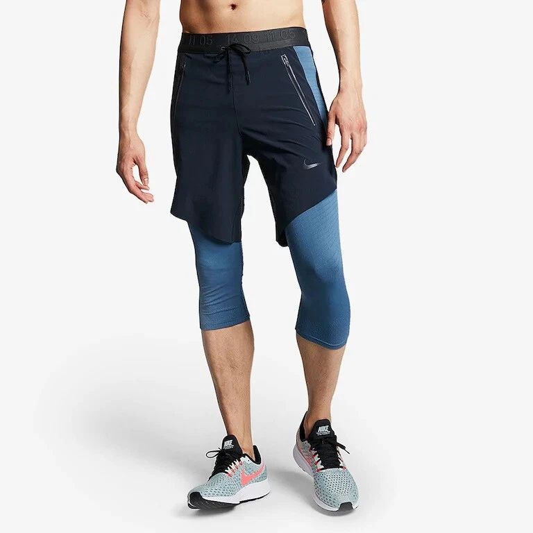 Nike Pack ¾ Running Pants AQ6536-475;Sizes Large or | eBay