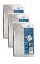 Chartpak 2-inch Silver Stick-on Vinyl Letters  Numbers 01059 , 3 PACKS
