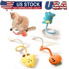Safe Catnip Toys for Indoor Cats - No Wire, Sisal Rope & Silvervine Chew Toys