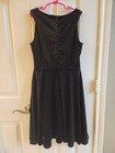 Belle by Badgley Mischka Black Velvet Dress Girl's 16 — photo 1