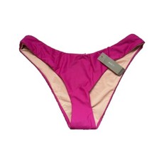 J Crew Pink Resortwear Curved Waist Cheeky Bikini Bottom Medium Beach