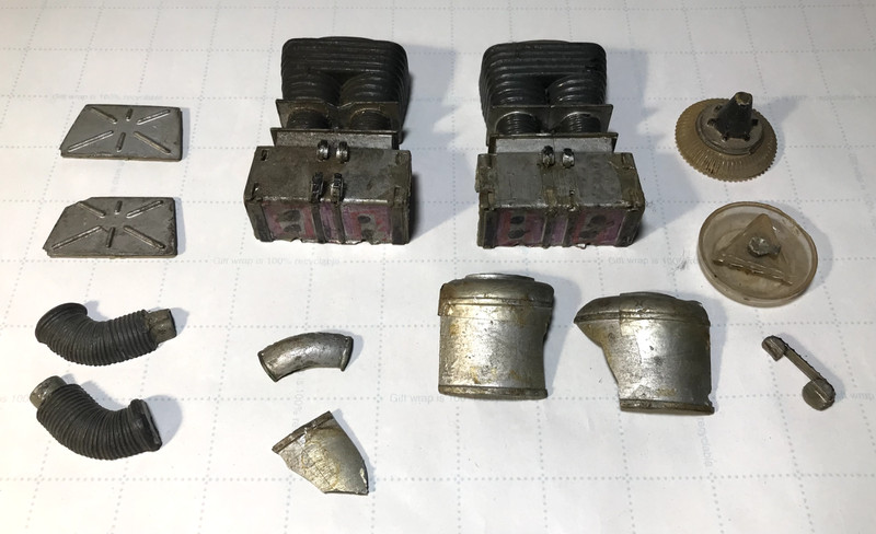 Vintage Lost in Space B9 model robot parts only! Polar Jupiter2 Scifi Aurora