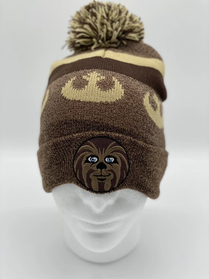 Star Wars Chewbacca Knit Beanie Hat with Pom - Image 3 of 4