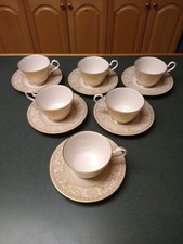 USA FRANCISCAN Masterpiece China RENAISSANCE 6 CUPS SAUCERS EX Condition