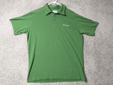 Columbia Polo Shirt Mens Large Green Golf Short Sleeve Casual Men