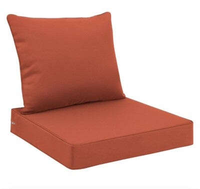 Favoyard Outdoor Seat Cushion Set 24  x 24  Waterproof & Fade Proof.  2D005 24 G